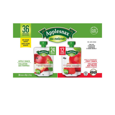 Image of Applesnax Assorted Applesauce Pouches - 1 x 3.24 Kilos